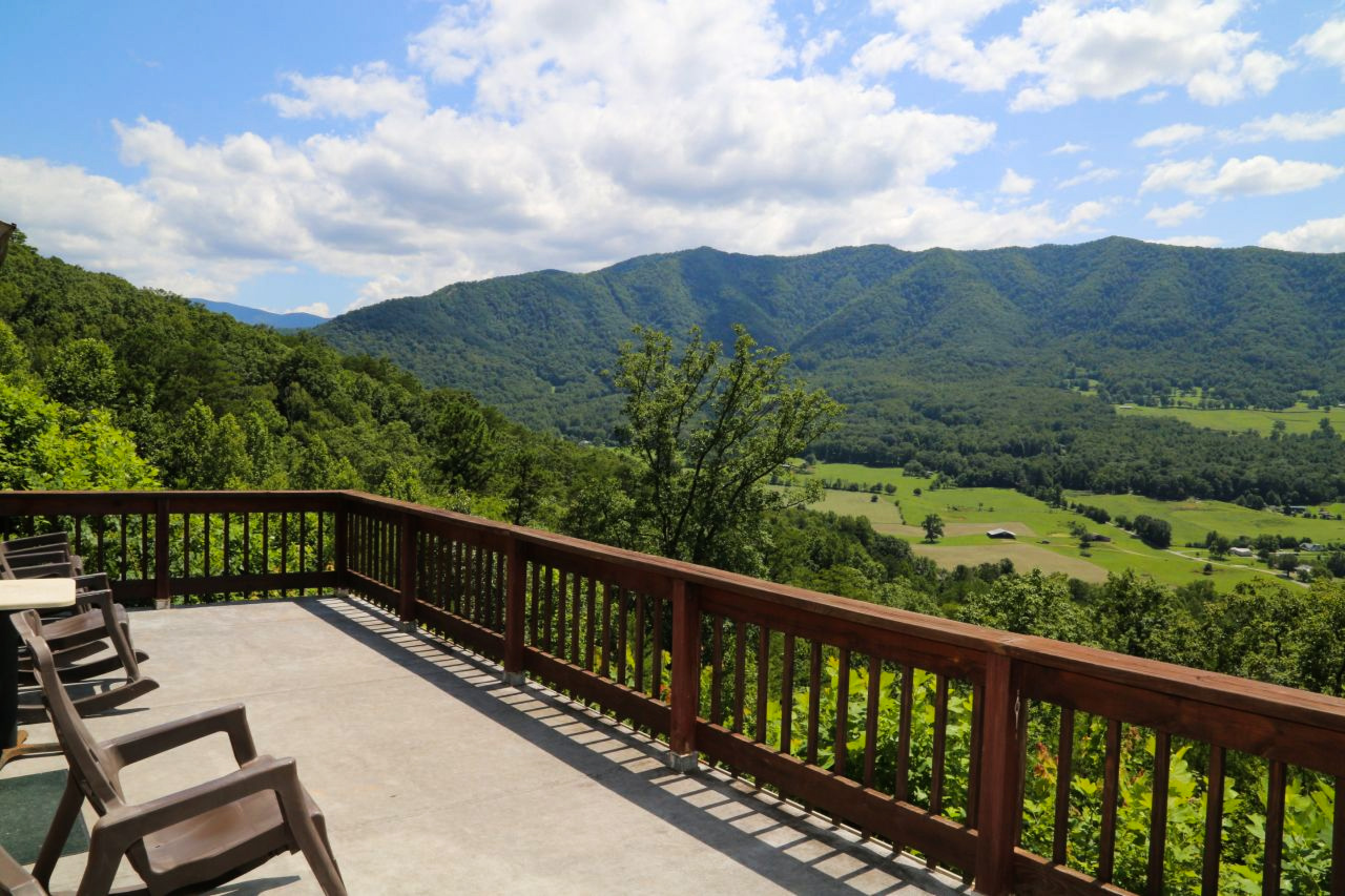 porch and view of mountains