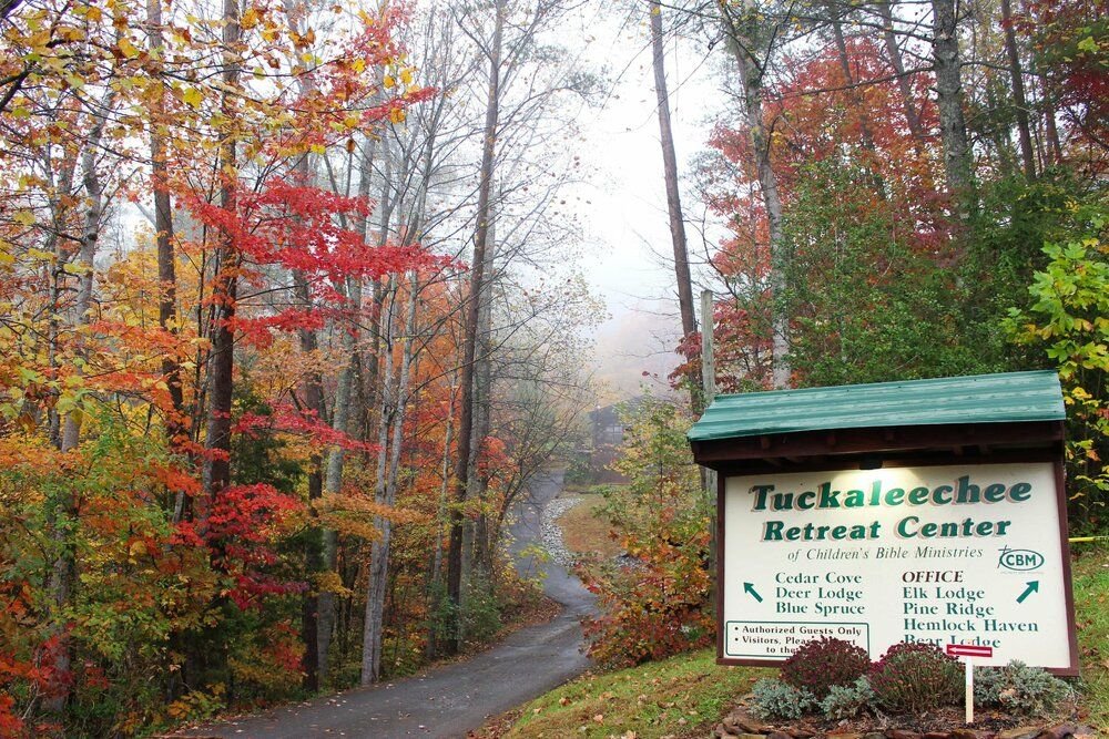 entry sign to Tuckaleechee Retreat Center