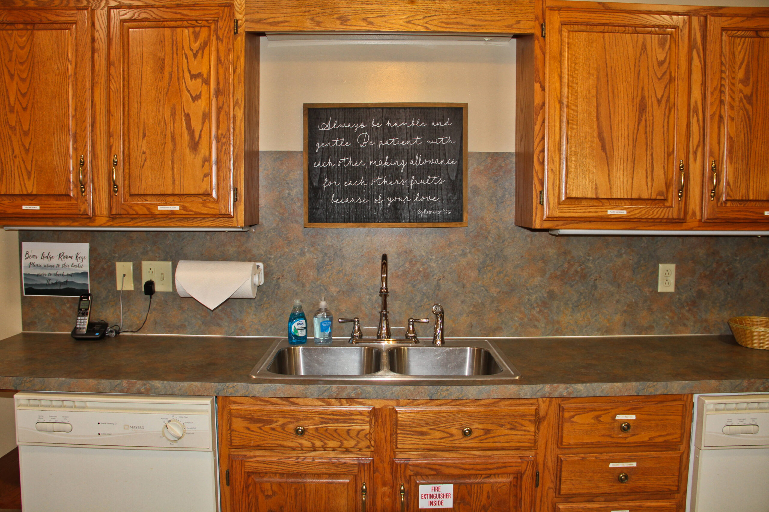 kitchen sink area